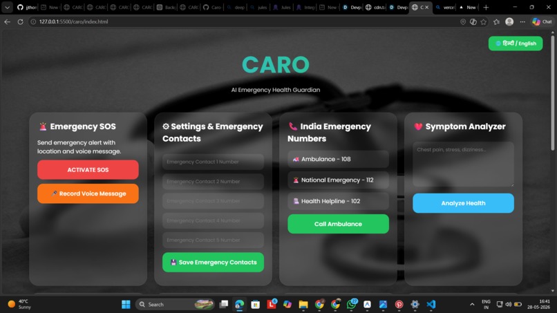 CaroAI health guardian – screenshot 1