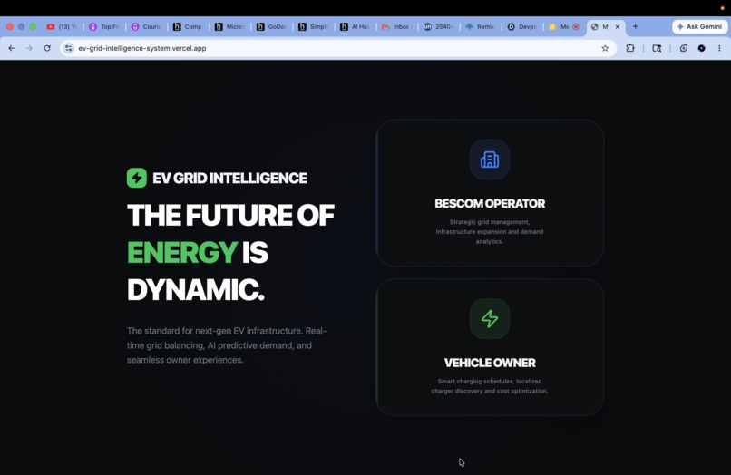 EV-GRID INTELLIGENCE. SYSTEM  – screenshot 1