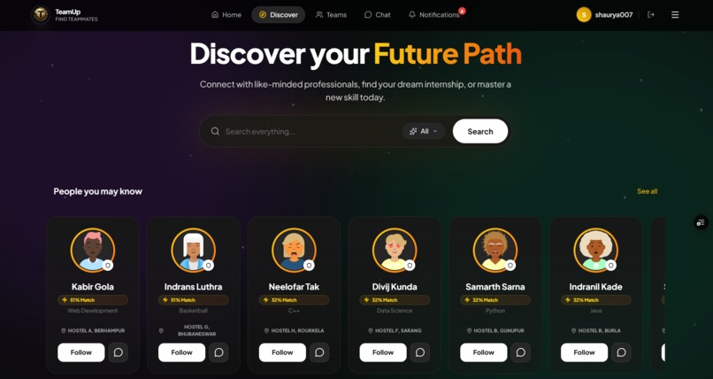 TeamUP – screenshot 1