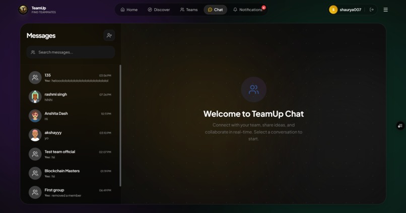 TeamUP – screenshot 2