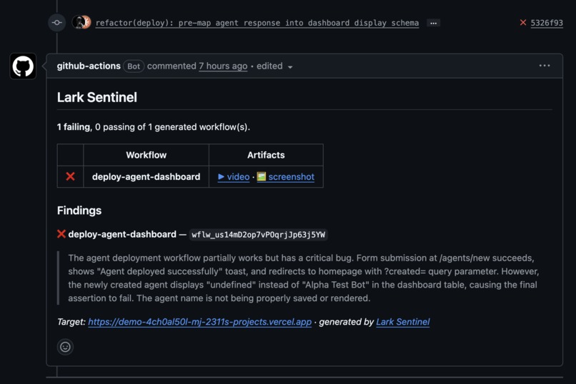 Lark Sentinel – screenshot 1