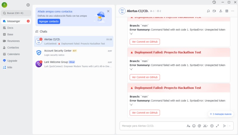 LarkSentinel: Smart CI/CD Alerts – screenshot 4