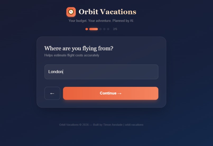 Orbit Vacations – screenshot 2