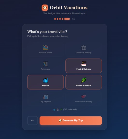 Orbit Vacations – screenshot 3