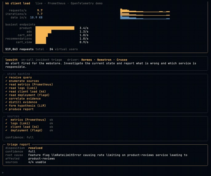 Leavitt: On-Call AI Agent, Turns Alerts Into Answers – screenshot 2