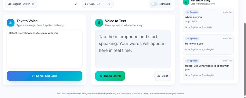 Echo Access – screenshot 2