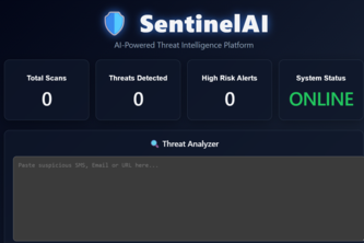 SentinelAI – AI Powered Threat Intelligence Platform