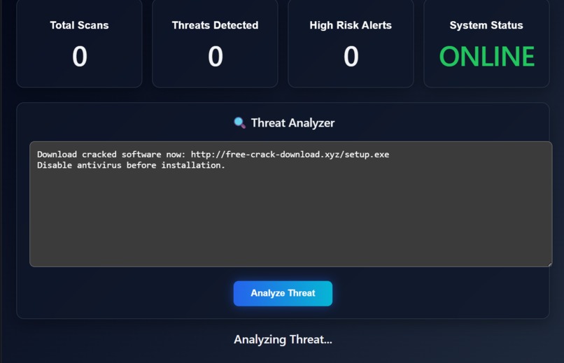 SentinelAI – AI Powered Threat Intelligence Platform – screenshot 2