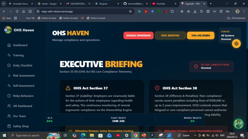 ErgoSafe Reborn & OHS Haven Compliance Engine – screenshot 3
