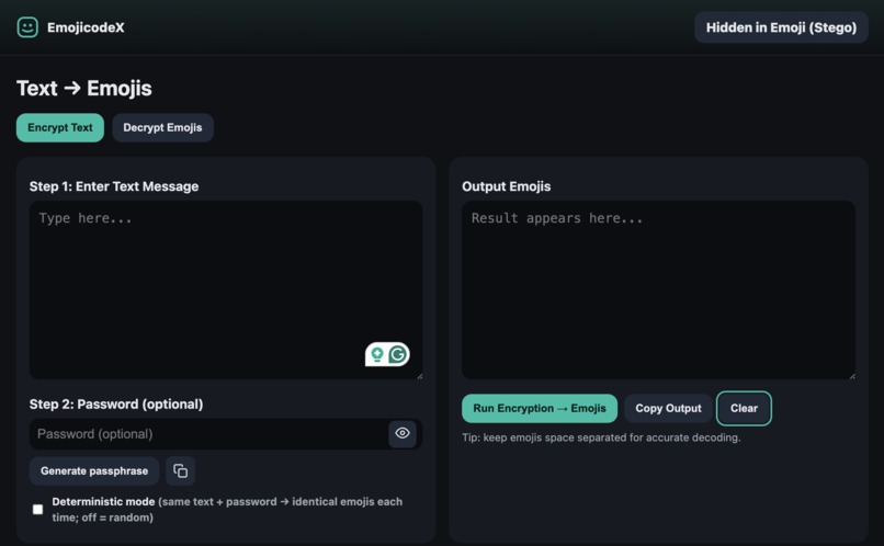 EmojiCodeX – screenshot 1