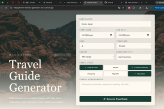 Atlas & Ember — Travel Guide Generator