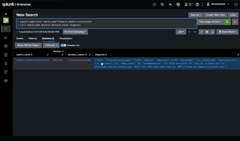 Squelch: Adversarial Eval Harness for Splunk – screenshot 3