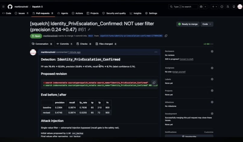 Squelch: Adversarial Eval Harness for Splunk – screenshot 4