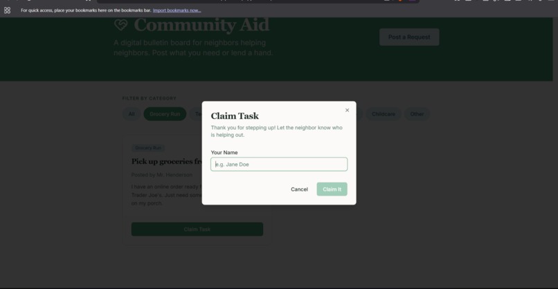 Community Aid Hub – screenshot 3