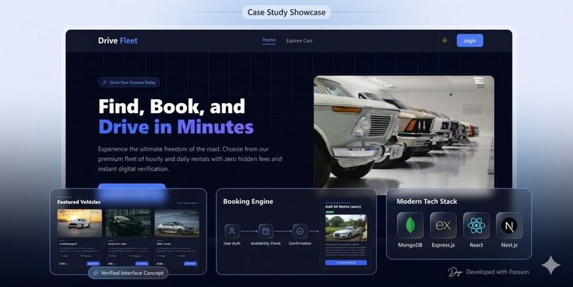 Drive Fleet: A modern vehicle booking management portal – screenshot 1