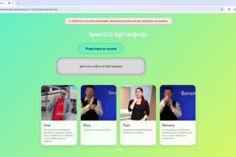 Speech to Sign