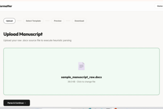 AI Manuscript Formatter