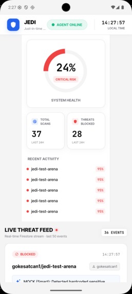 JEDI: Just-in-time Execution & Defense Interface – screenshot 1
