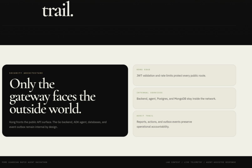 POME Guardian Agent – screenshot 2