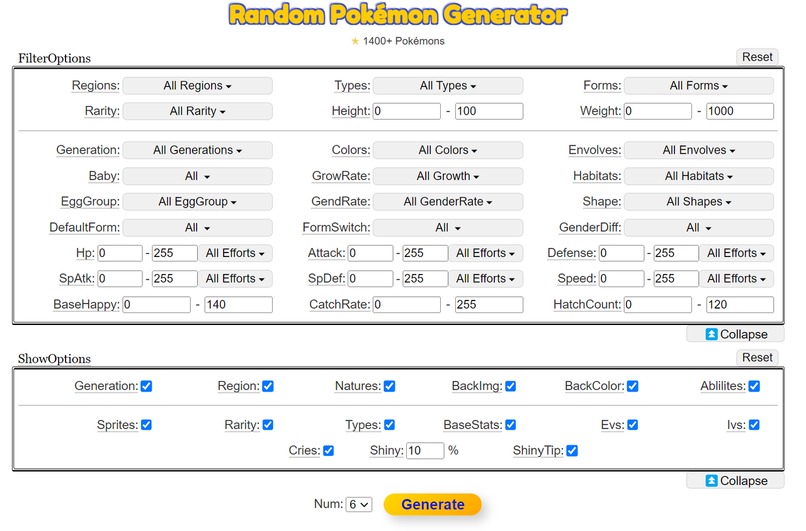 Random Pokemon Generator – screenshot 1