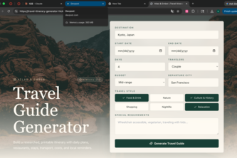 Atlas & Ember — Travel Guide Generator