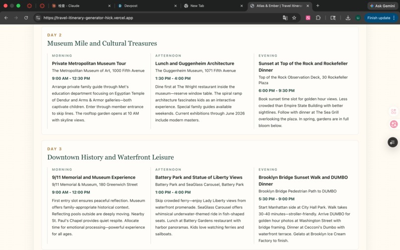 Atlas & Ember — Travel Guide Generator – screenshot 3