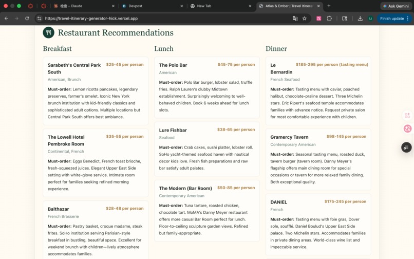 Atlas & Ember — Travel Guide Generator – screenshot 4
