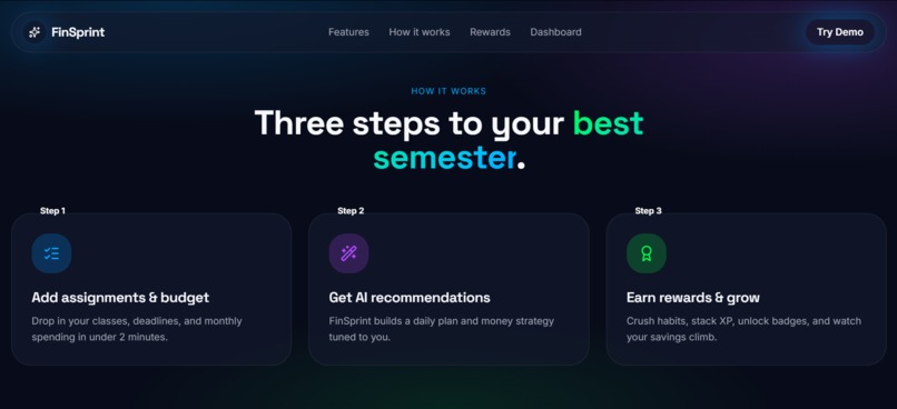 FinSprint  – screenshot 2