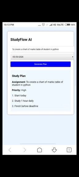 Assignment remainder – screenshot 1