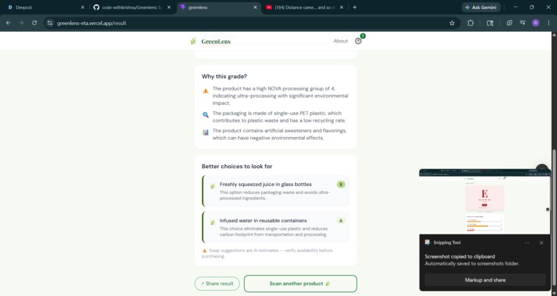 GreenLens — Know the planet cost of what you buy – screenshot 7