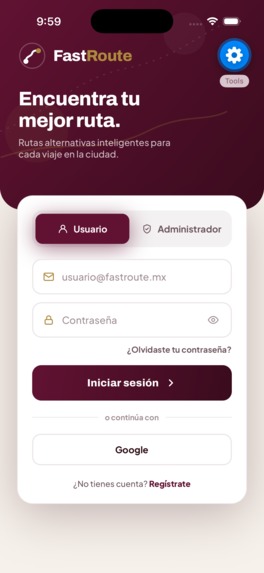 FastRoute – screenshot 1