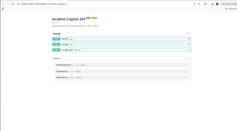 Incident Copilot -Autonomous DevOps Incident Triage Agent – screenshot 1