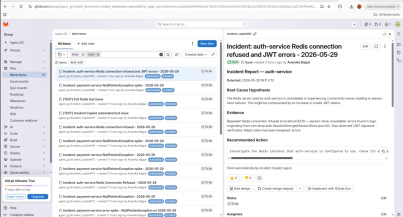 Incident Copilot -Autonomous DevOps Incident Triage Agent – screenshot 3