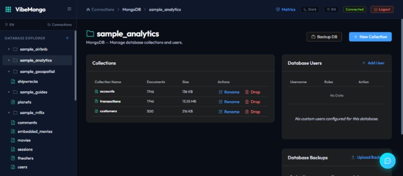VibeMongo Admin - Arize Track – screenshot 5