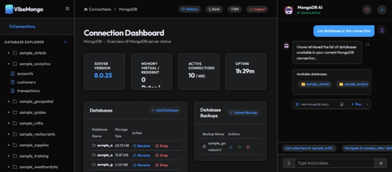 VibeMongo Admin - Arize Track – screenshot 12