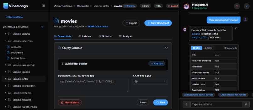VibeMongo Admin - Arize Track – screenshot 14