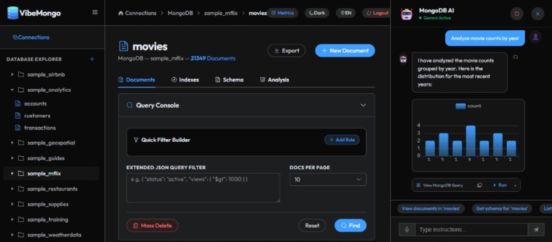 VibeMongo Admin - Arize Track – screenshot 15