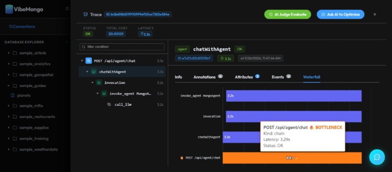 VibeMongo Admin - Arize Track – screenshot 25