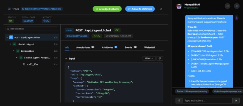 VibeMongo Admin - Arize Track – screenshot 26