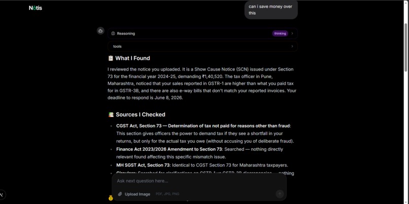 NOTIS – screenshot 3