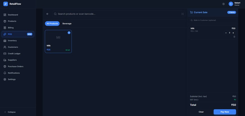 RetailFlow AI – screenshot 2