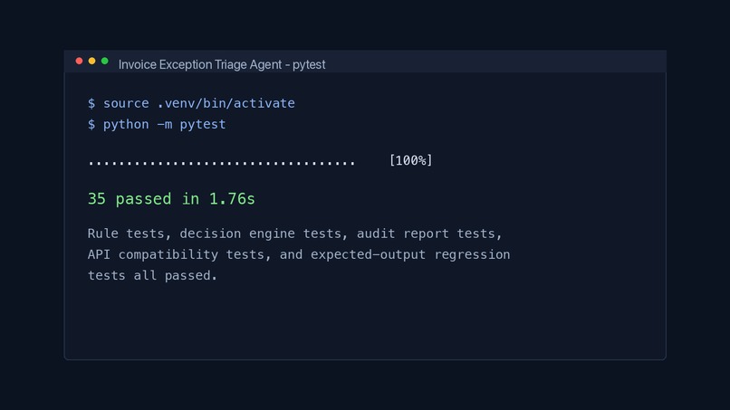 Invoice Exception Triage Agent – screenshot 1