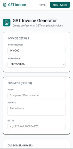  GST Billing Application  – screenshot 2