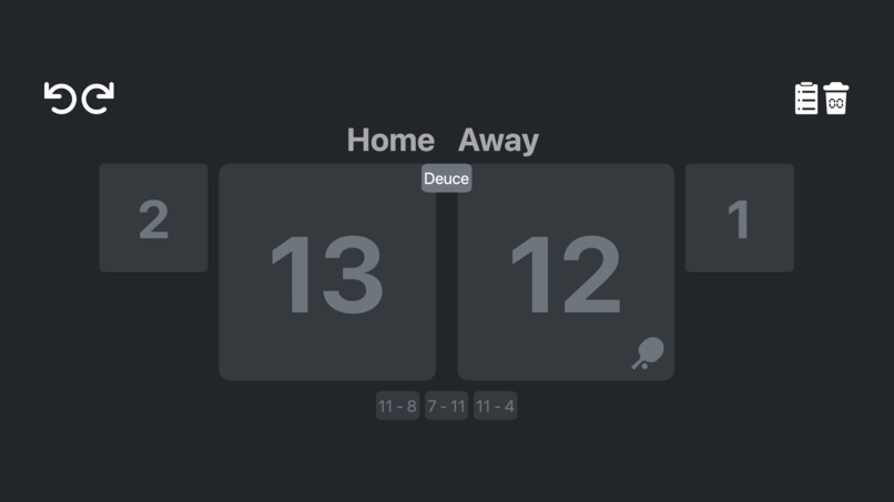 Table Tennis Scorer – screenshot 1