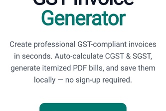 GST Billing Application 