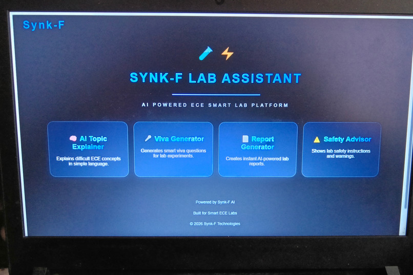 Synk-F AI powered ECE smart lab assistant  – screenshot 1