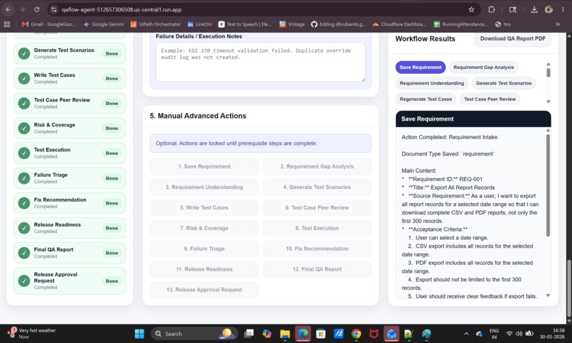 QAFlow Agent: AI-Powered QA Workflow Automation – screenshot 8