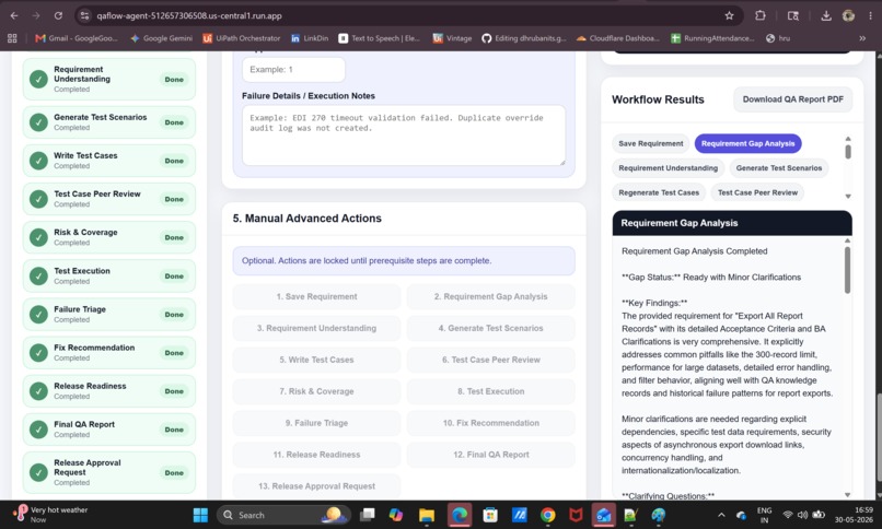 QAFlow Agent: AI-Powered QA Workflow Automation – screenshot 9