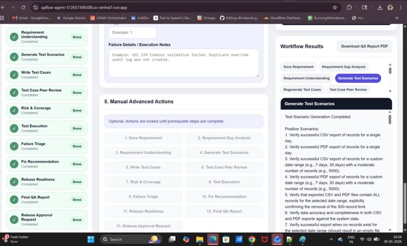 QAFlow Agent: AI-Powered QA Workflow Automation – screenshot 12