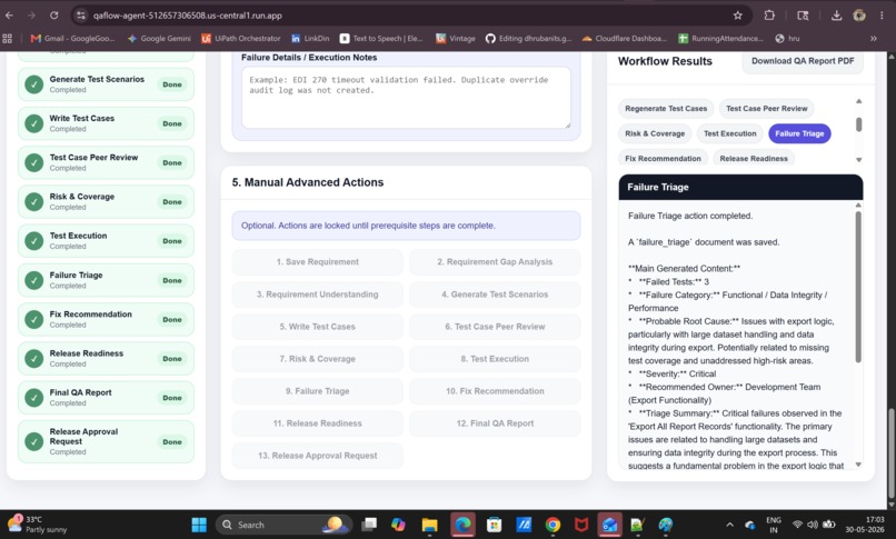 QAFlow Agent: AI-Powered QA Workflow Automation – screenshot 16